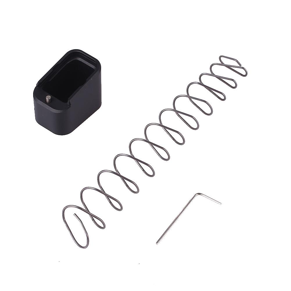 Magazine Base Pad Mag Extension +4/5 Round For Glock 19/23 With +10% Spring