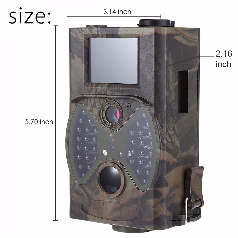 Hunting Trail Camera 16MP 1080P Night Vision Photo Traps Wildlife  Cameras Digital Infrared Cams  HC300A