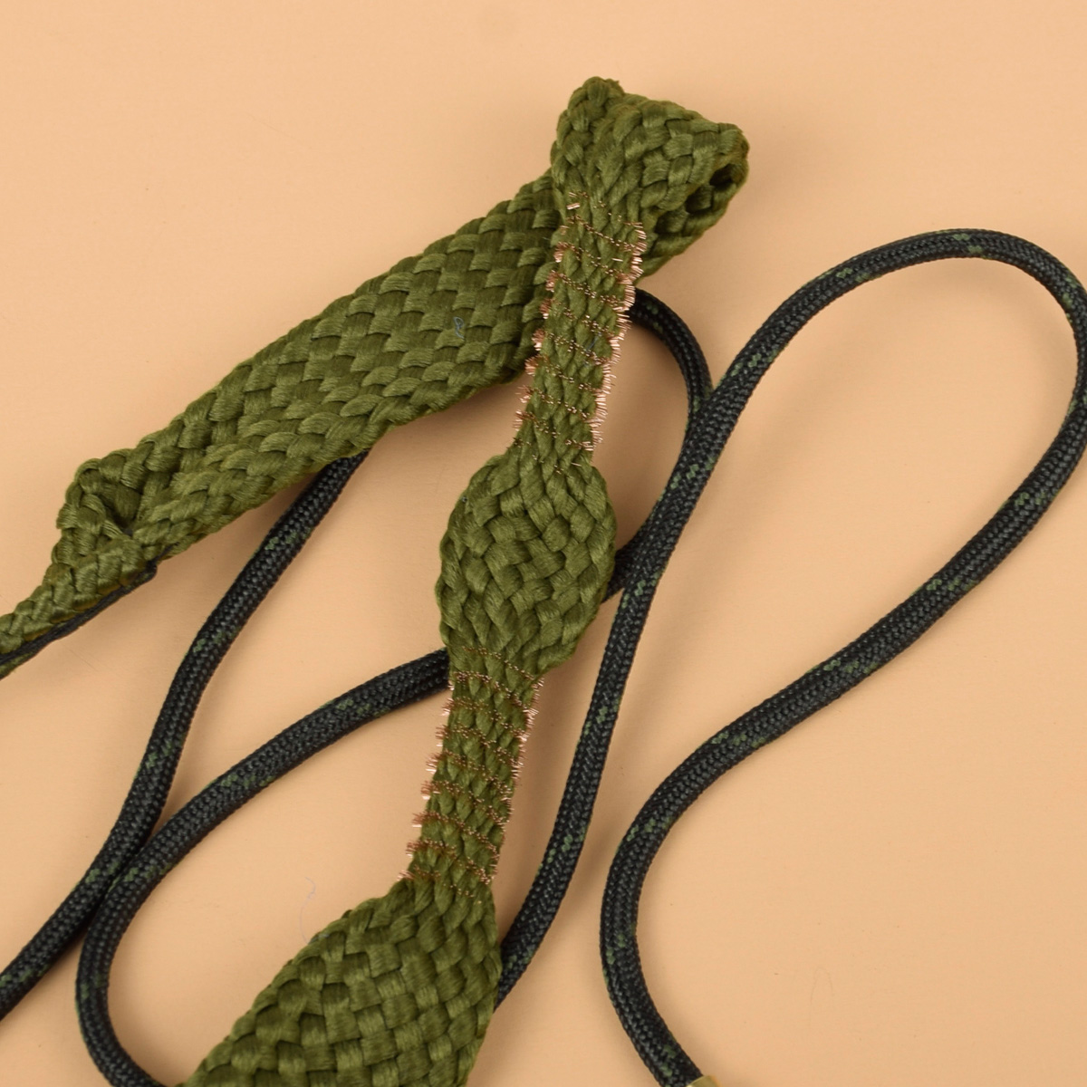 Pro .22cal 5.56mm .38cal 9mm nato Brass bore snake rifle/pistol Gun cleaner boresnake Rope Rifle Barrel Hunting Gun cleaning kit