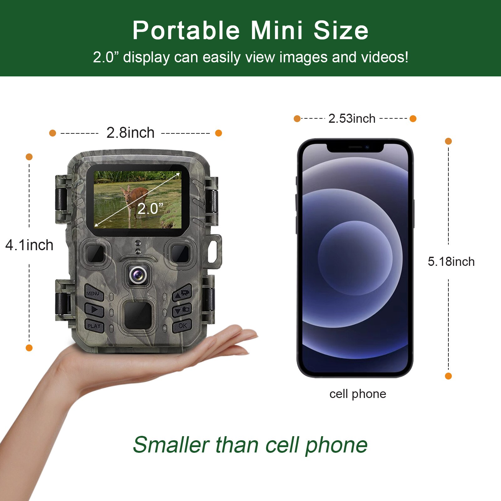 4PCS/LOT Hunting Wild Trail Camera 20MP 1080P Outdoor Wildlife Cameras Surveillance Mini301 Night Vision Photo Trap PIR Sensor