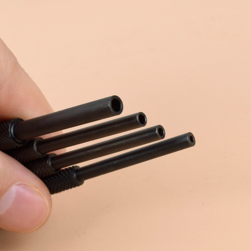 Tactical 4pcs AR15 Gunsmithing Armorer Steel Roll Pin Starters Pin Punch Tool Hollow End 1/16 5/64 3/32 1/8 Ultimate Arms Gear
