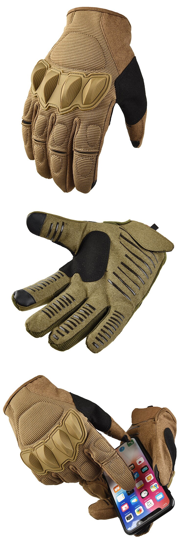 Motorcycle Anti-skid Camping Training Tactical Full Finger Gloves Men Military Paintball Shooting Airsoft Combat Cycling Glove