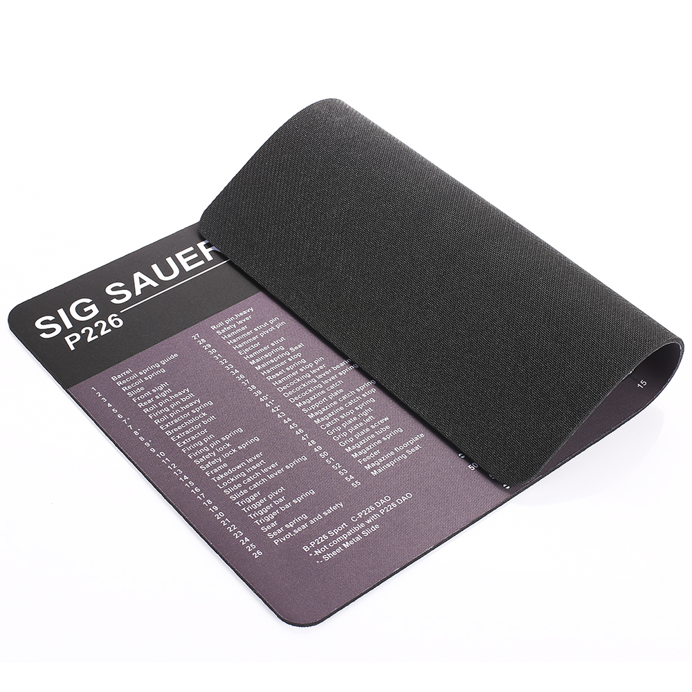 AR15 AK47 Gun Cleaning Rubber Mat With Parts Diagram and Instructions Armorers Bench Mat Mouse Pad for Glock SIG P226 P229