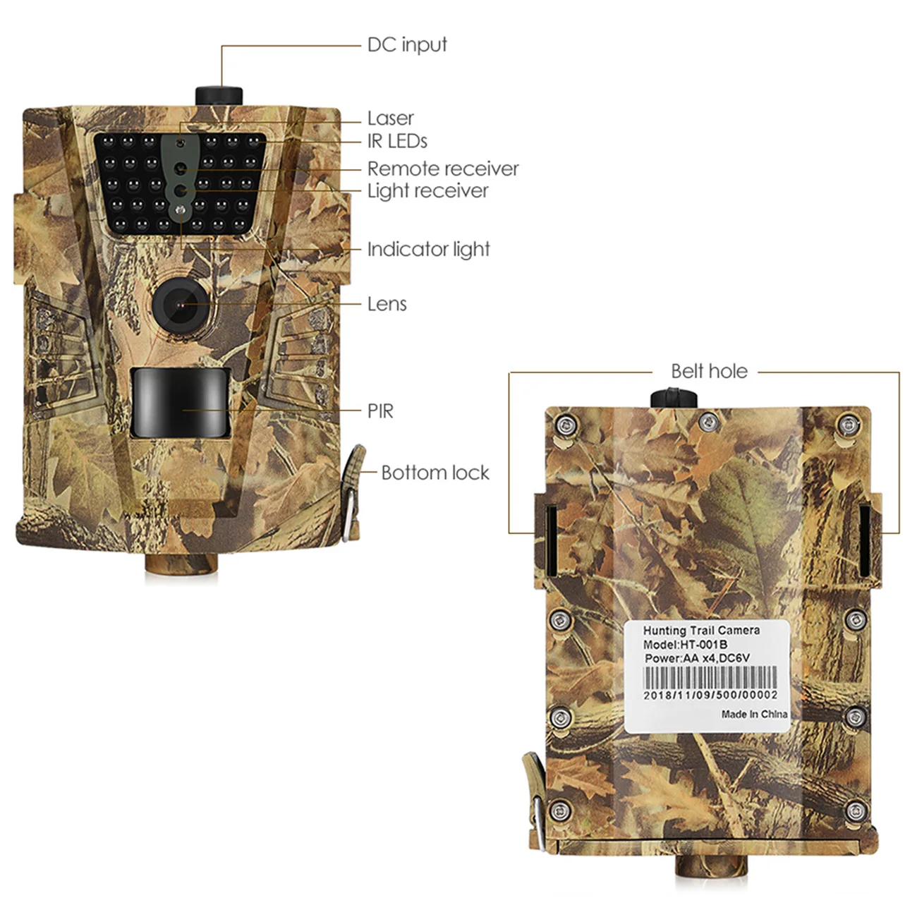 20MP 1080P Trail Hunting Camera Motion Activated Trail Game Camera Night Vsion for Wildlife Hunting Trap Game Waterproof Cam