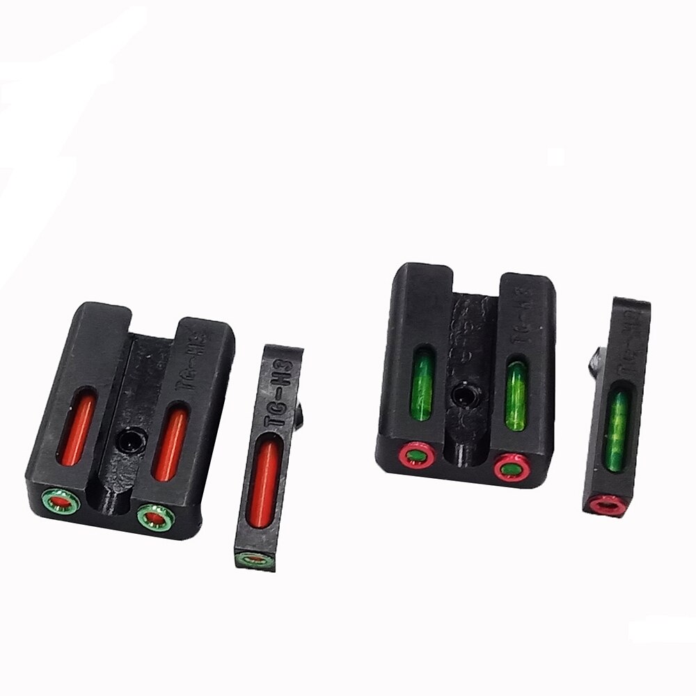 Fiber Optic Sight Set-Red /Green Front Rear Sight For Glock