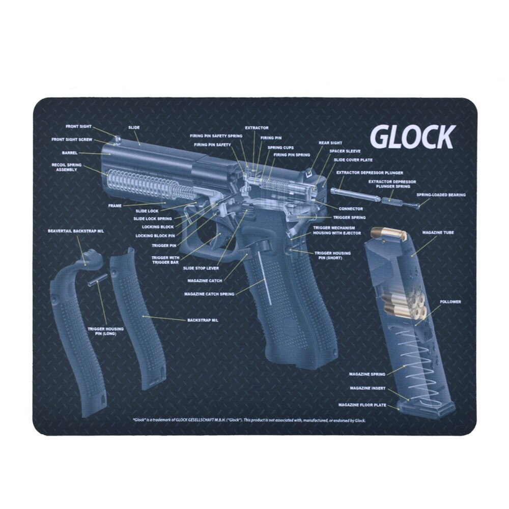 Punisher Gun Cleaning Mat for CZ Shadow 2 SA  Glock  Gunsmith Bench Block With Parts Diagram and Instructions Roll Pin Punch Set