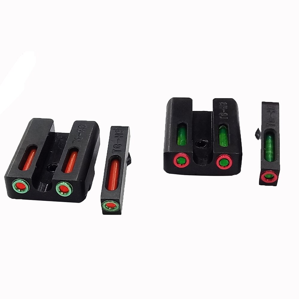Fiber Optic Sight Set-Red /Green Front Rear Sight For Glock
