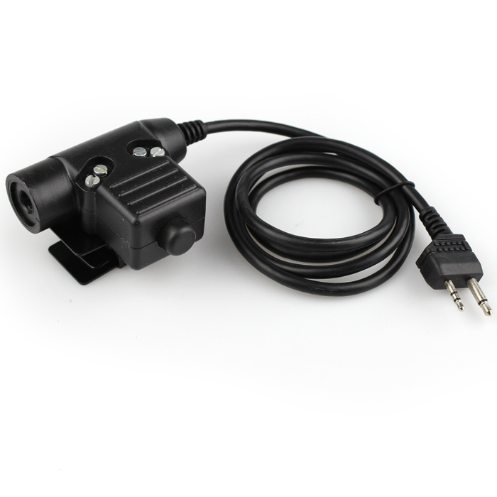 Tactical Headset PTT Hunting Military Airsoft Headset Adapter U94 PTT for Icom Kenwood Midland Motorola Talkabout Mobile Phone
