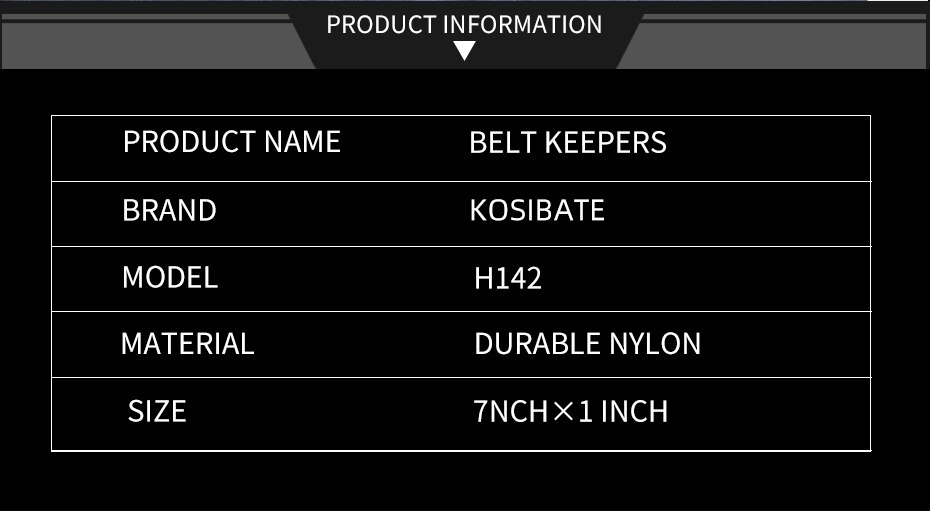 Duty Belt Keeper with Double Snaps for 2¼” Wide Belt Security Tactical Belt Police Military Equipment Accessories (Set of 4)