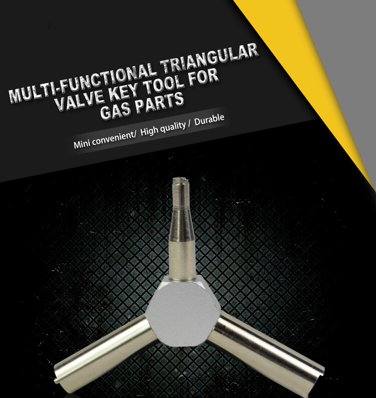 Steel Gas Valve Key Triple Army Force Magazine Charging Tool for GBB AEG KSC WA Airsoft Wargame