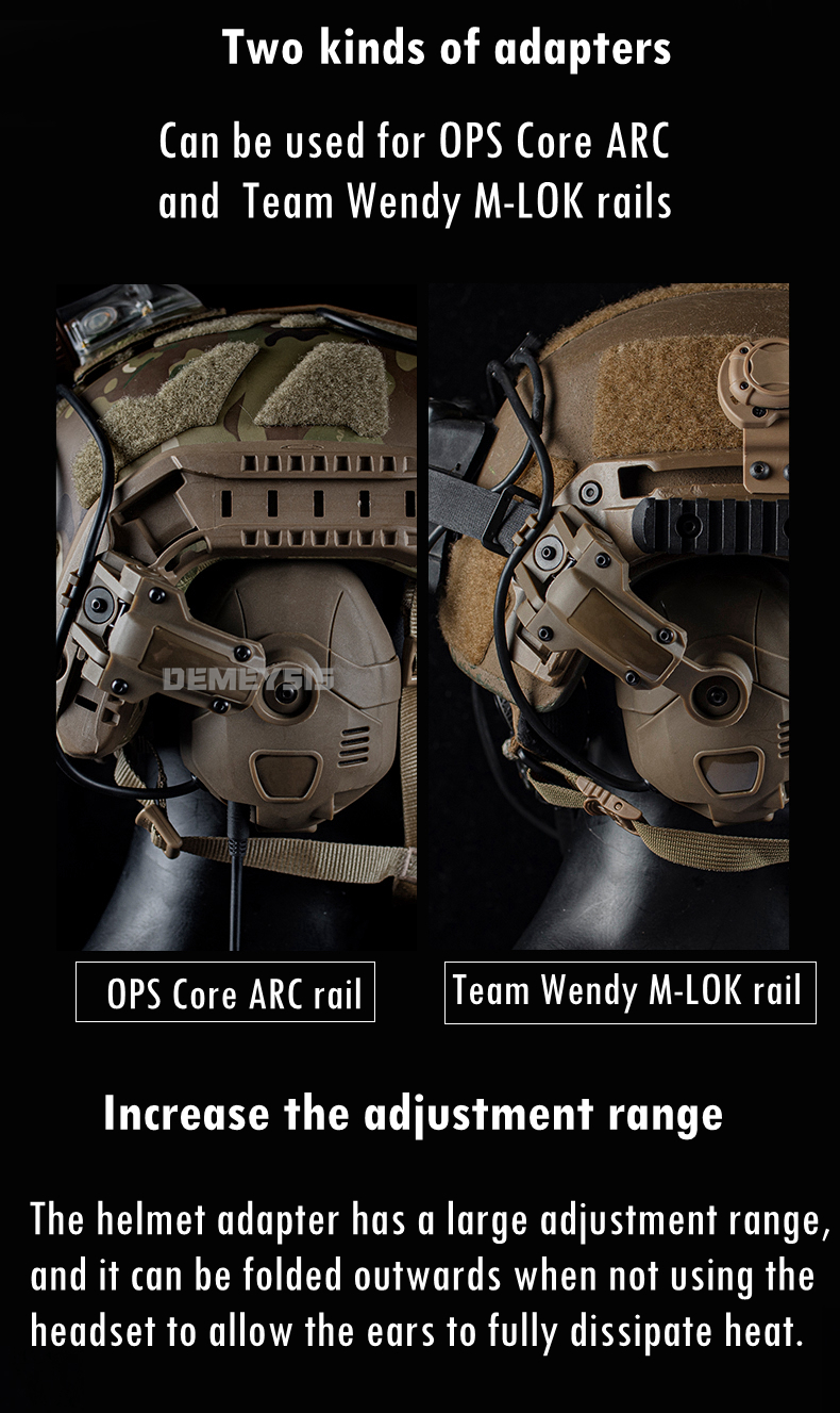 Tactical Bluetooth Headset Sound Pickup Noise Reduction Shooting Wargame Earmuff Airsoft Paintball Headphone Helmet Head Mounted