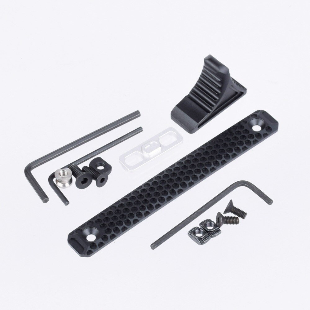 M-LOK Handstop Kit Angeled Foregrip Accessories with Guide Rail Tactical Keymod Handguard for M4 M16 AR10 AR15 Gun Accessories