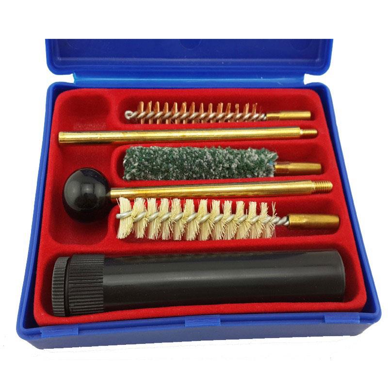 9mm/38/357 For Gun Cleaning Tool Kit W/Dauber Solvent Holder + Extension Brass Rod+Wool Brush+Brass Brush+Mop Brush