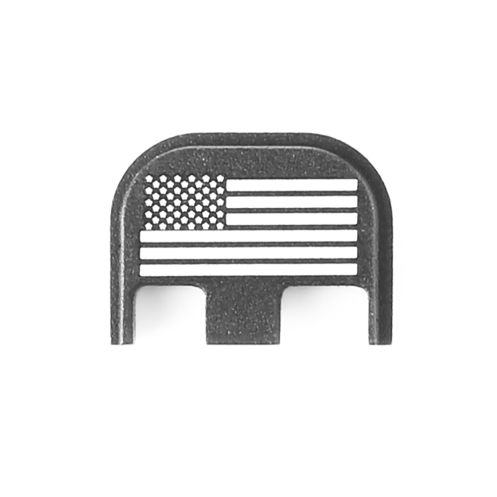 Magorui Rear Cover Slide Back Plate for Glock G17 19 20 21 22 23 24 25 26 40 41 Gen 5 Rear Slide Plate Cover Skull USFlag Cross