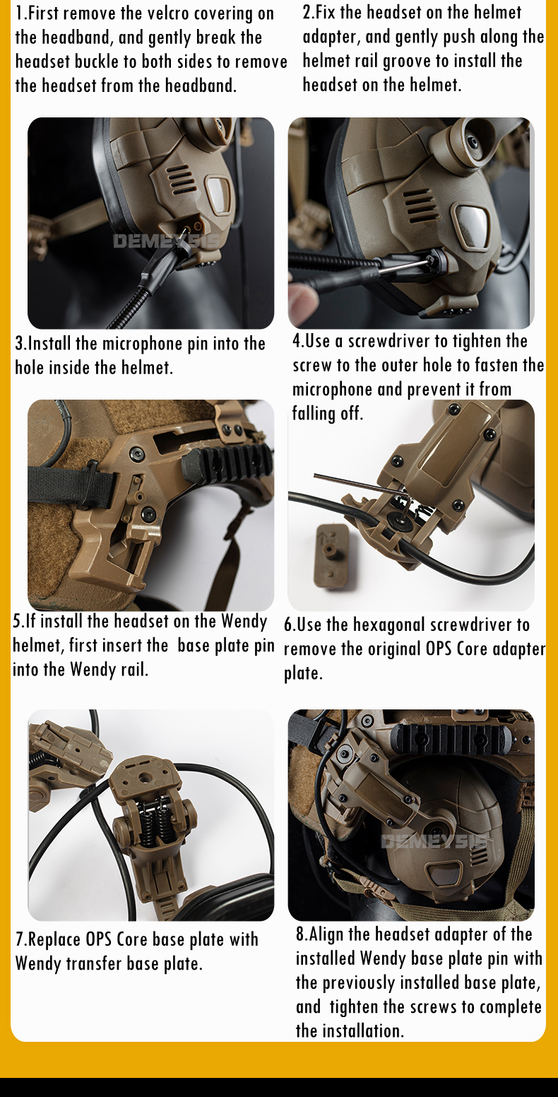 Tactical Bluetooth Headset Sound Pickup Noise Reduction Shooting Wargame Earmuff Airsoft Paintball Headphone Helmet Head Mounted