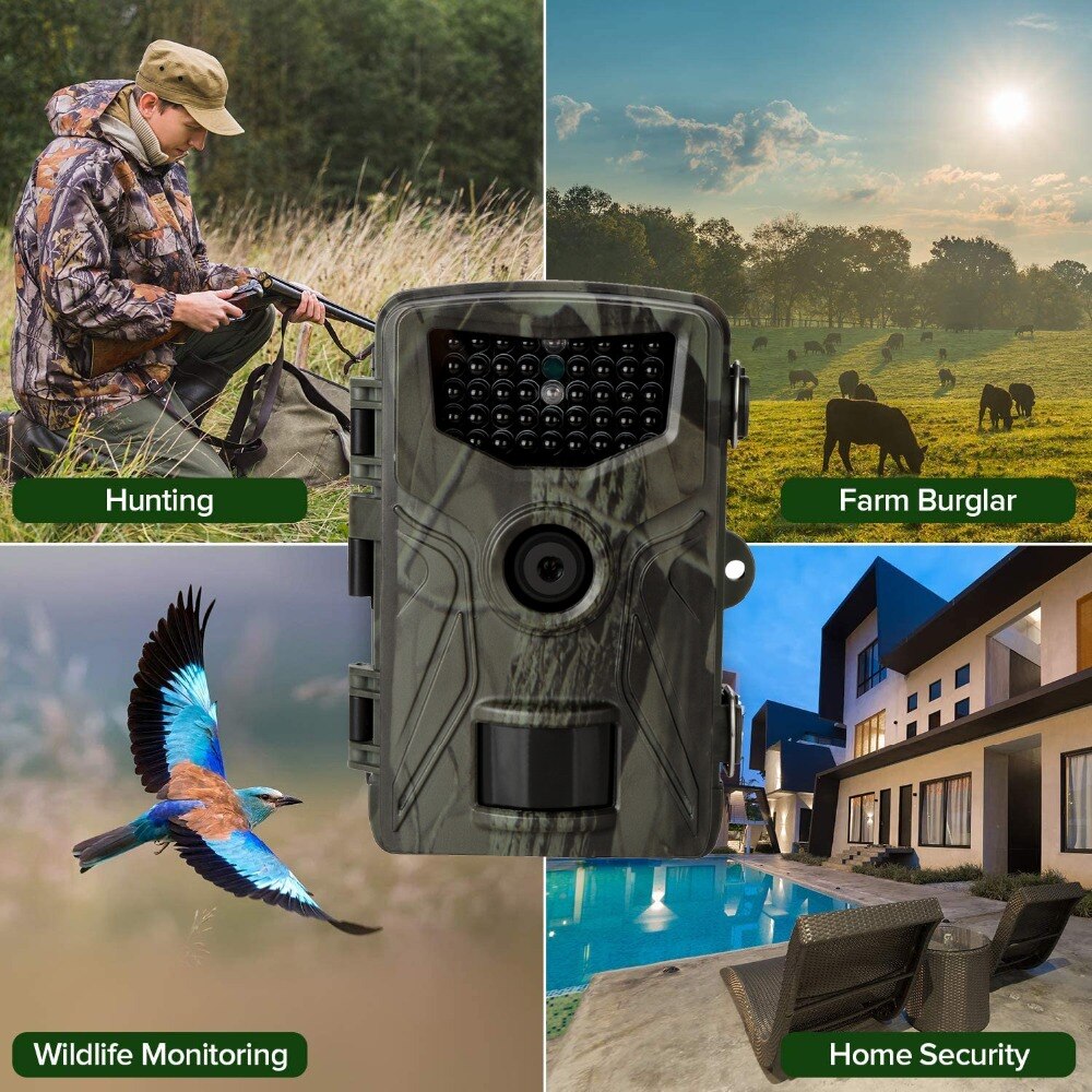 20MP 1080P Hunting Trail Camera Wildlife Tracking Surveillance HC804A Infrared Night Vision Wild Cameras Photo Traps
