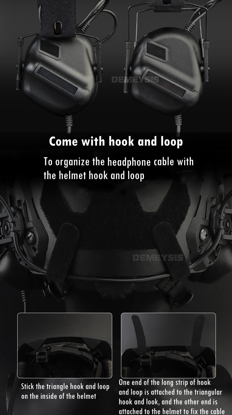 Shooting Noise Reduction Headset Airsoft CS Tactical Sound Pickup Communication Headsets Outdoor Hunting Sports Headphone