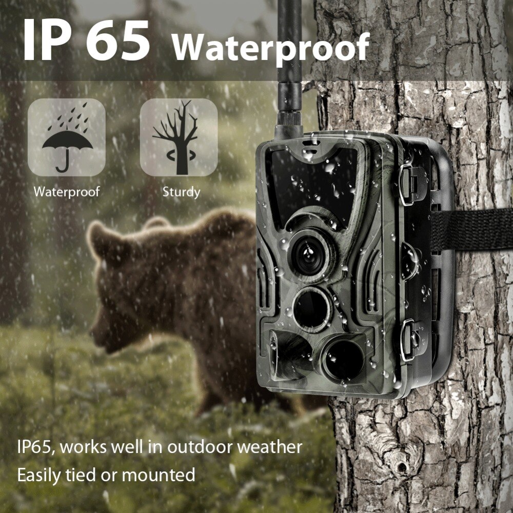 Cellular Mobile Hunting Camera 2G MMS SMTP SMS GSM 20MP1080P Infrared Wireless Night Vision Wildlife Hunting Trail Camera HC801M