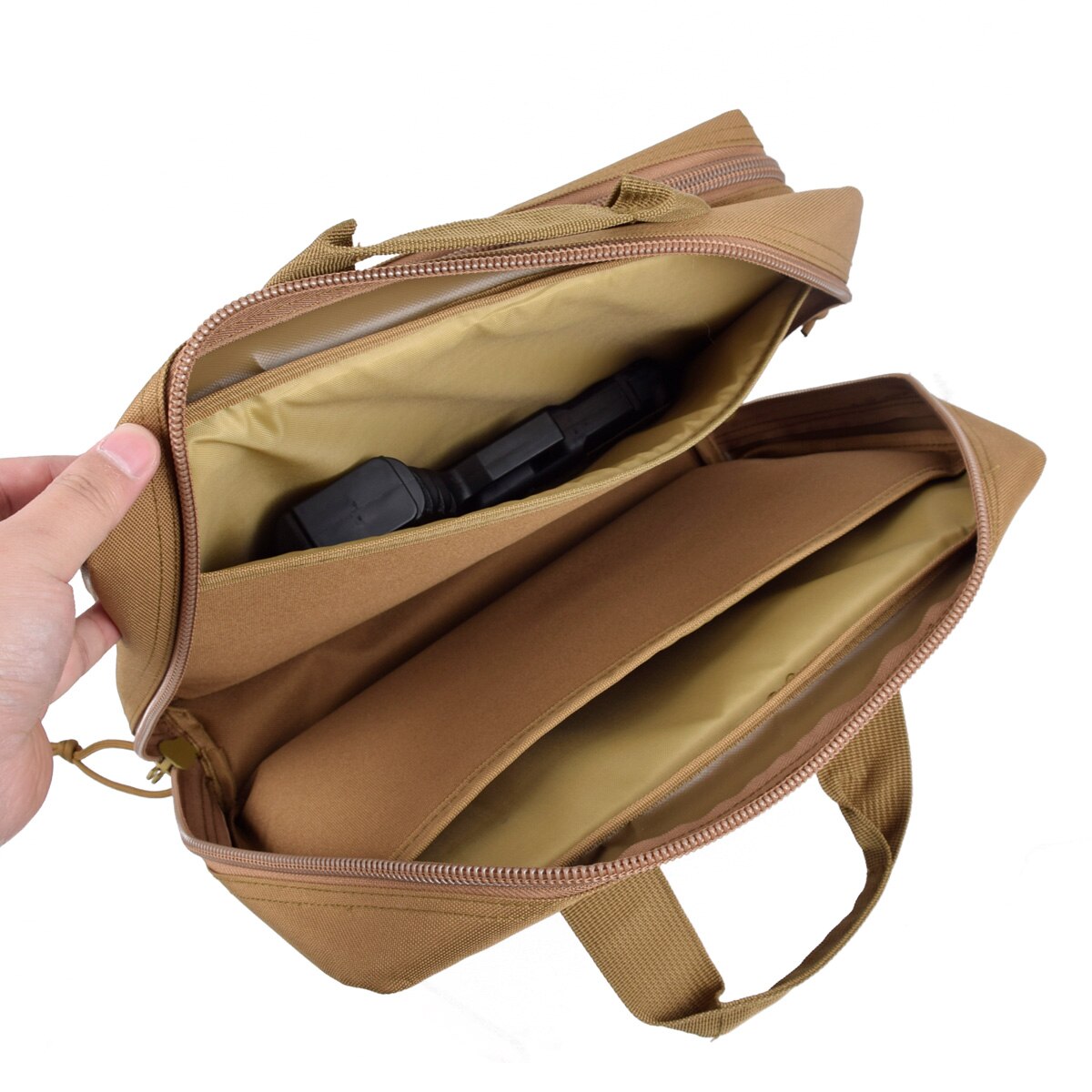 Glock Pistol Range Bag Pistol Portable Storage Tactical Dual Gun Bag Tool Handgun 22 LR Gun Holster for 1911 Cz-75 Taurus G2c