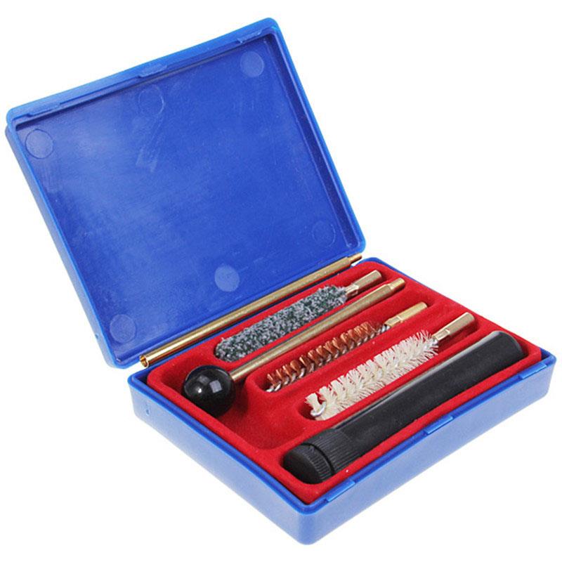 9mm/38/357 For Gun Cleaning Tool Kit W/Dauber Solvent Holder + Extension Brass Rod+Wool Brush+Brass Brush+Mop Brush