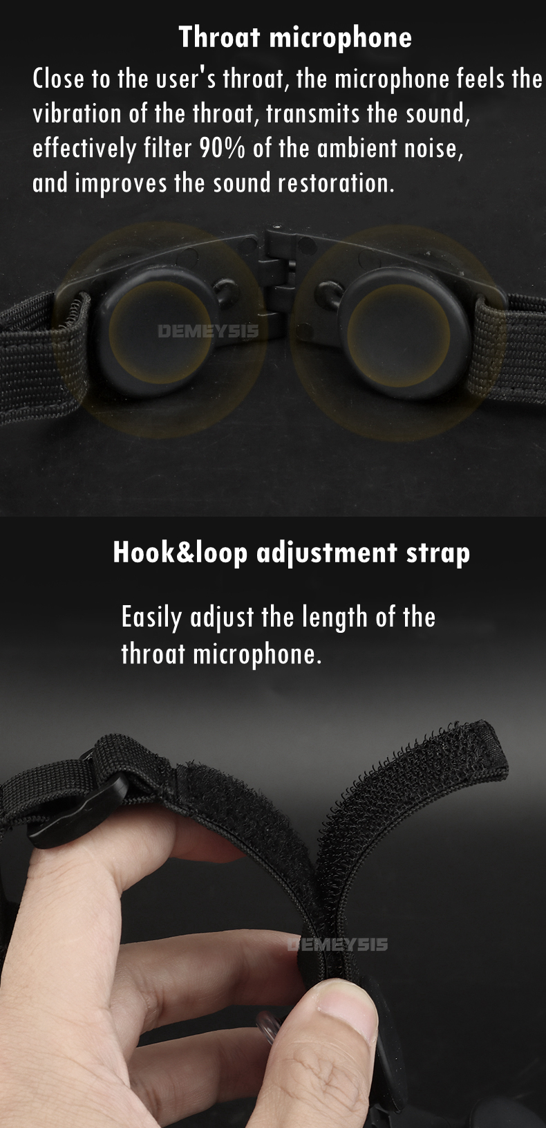 Tactical Throat Microphone Portable Airsoft Paintball CS Sports Radio Mic Neckband Hunting Airsoft Air Tube Microphone Headset