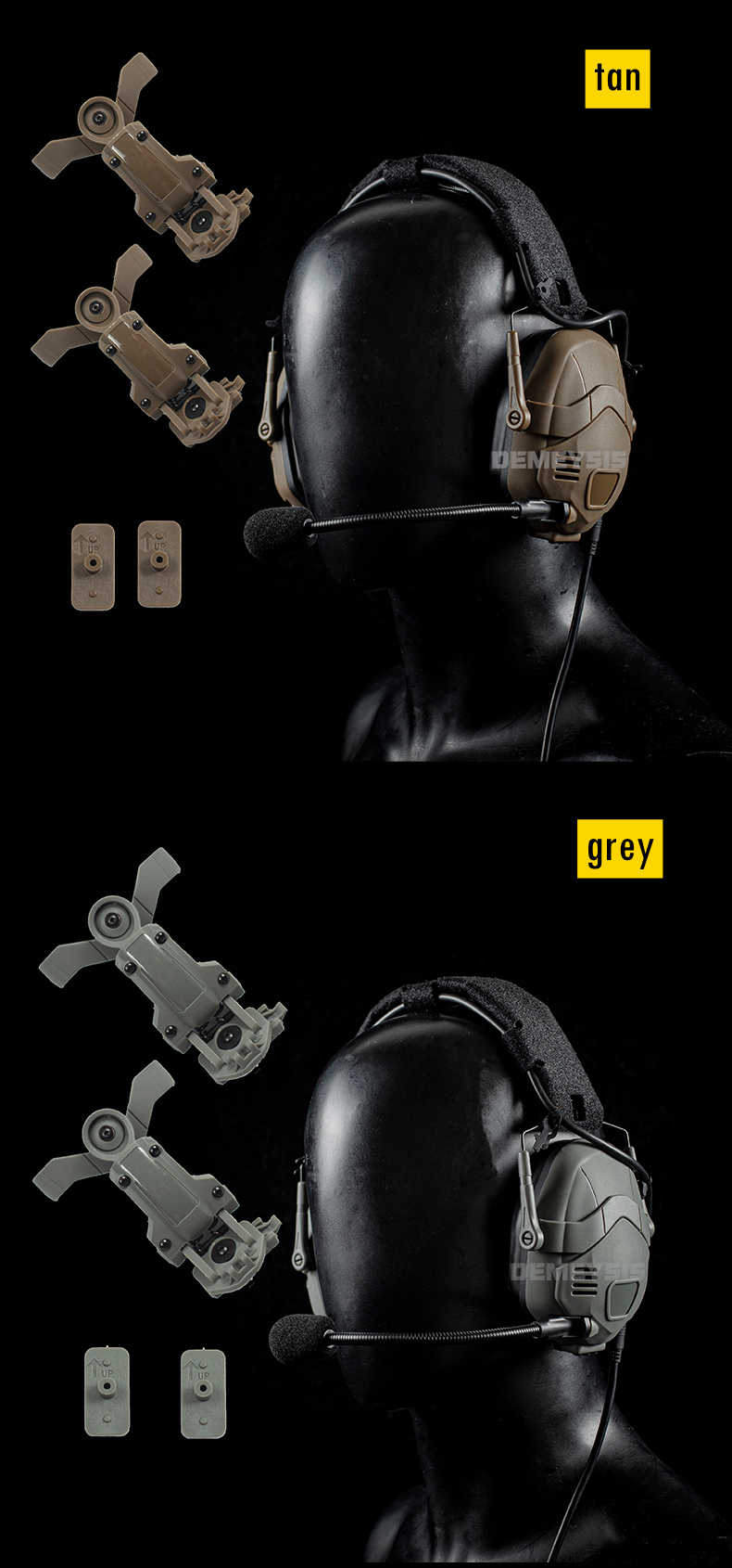 Tactical Bluetooth Headset Sound Pickup Noise Reduction Shooting Wargame Earmuff Airsoft Paintball Headphone Helmet Head Mounted