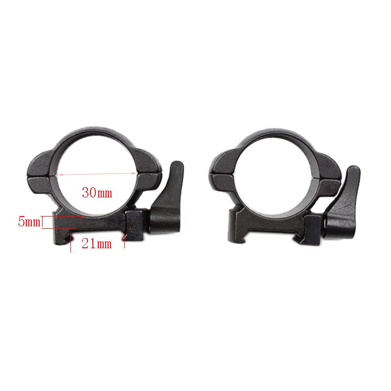Move tactical Weaver Mount ring Quick Release Cantilever 21mm picatinny Rails High Medium Low style QD steel scope mount ring