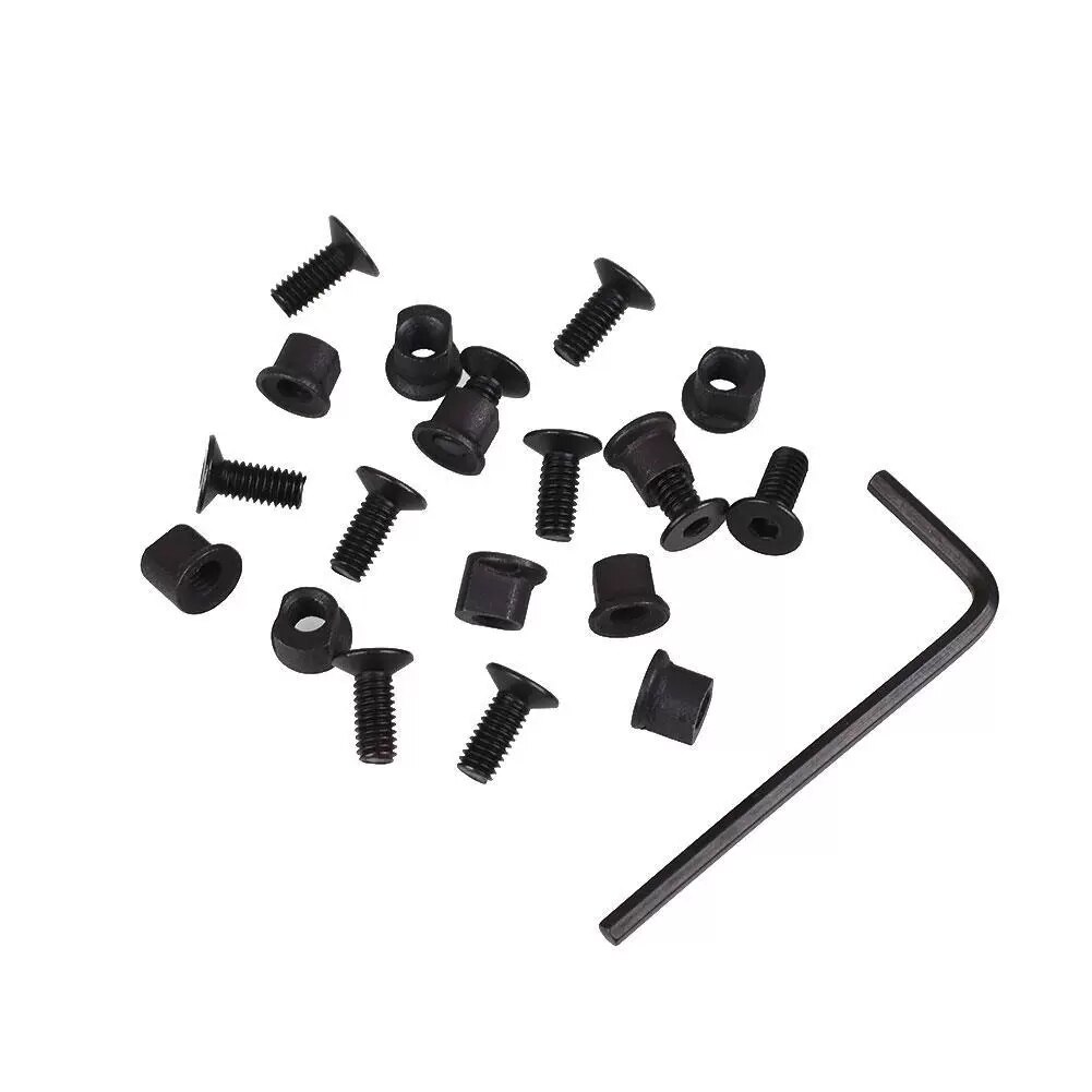 10 Pack M-LOK Screws and Nut Replacement for MLOK Handguard Rail Sections Keymod  Screws Tactical Hunting Accessories