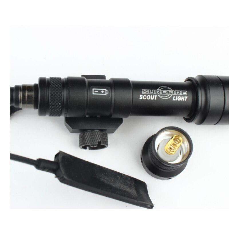 400 Lumen Tactical SF M600B Scout Light Lanterna Airsoft Flashlight Tactical Hunting Weapon Light with Dual Function Swtich-61