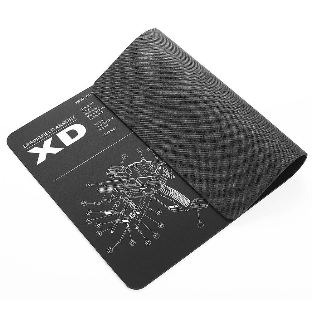AR15 AK47 Gun Cleaning Rubber Mat With Parts Diagram and Instructions Armorers Bench Mat Mouse Pad for Glock SIG P226 P229