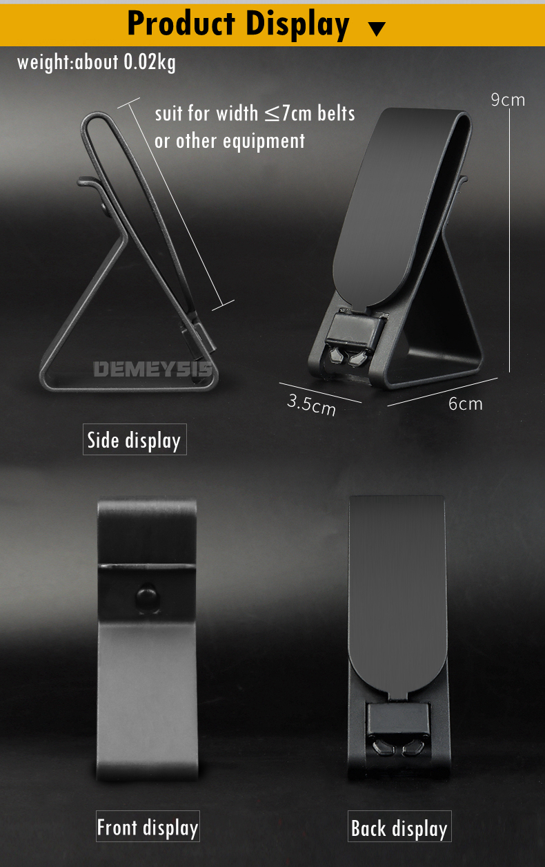 Army Shooting Headphone Bracket Hanger Outdoor Military Tactical Combat Headset Belt Hanger Portable Mobile Phone Holder