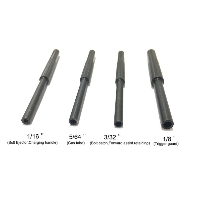4pcs AR15 Gun smithing Armorer Steel Roll Pin Starters Pin Punch Tool Hollow End 1/16 5/64 3/32 1/8 Ultimate Arms Gear