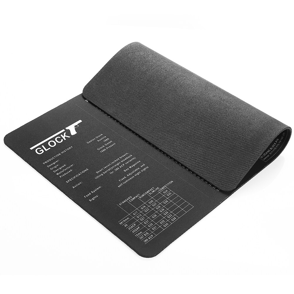 P226 P229 XD 1911 Glock Gun Cleaning Rubber Mat 17″x11″ With Parts Diagram and Instructions Armorers Bench Mat Mouse Pad