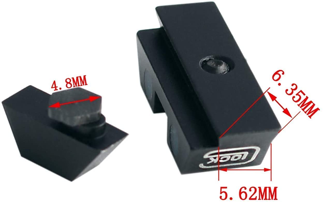 Tactical Glock Fiber Optic Front Rear gun Sights Green Night sight Set for 17/19/22/23/24/26/27/33/34/35