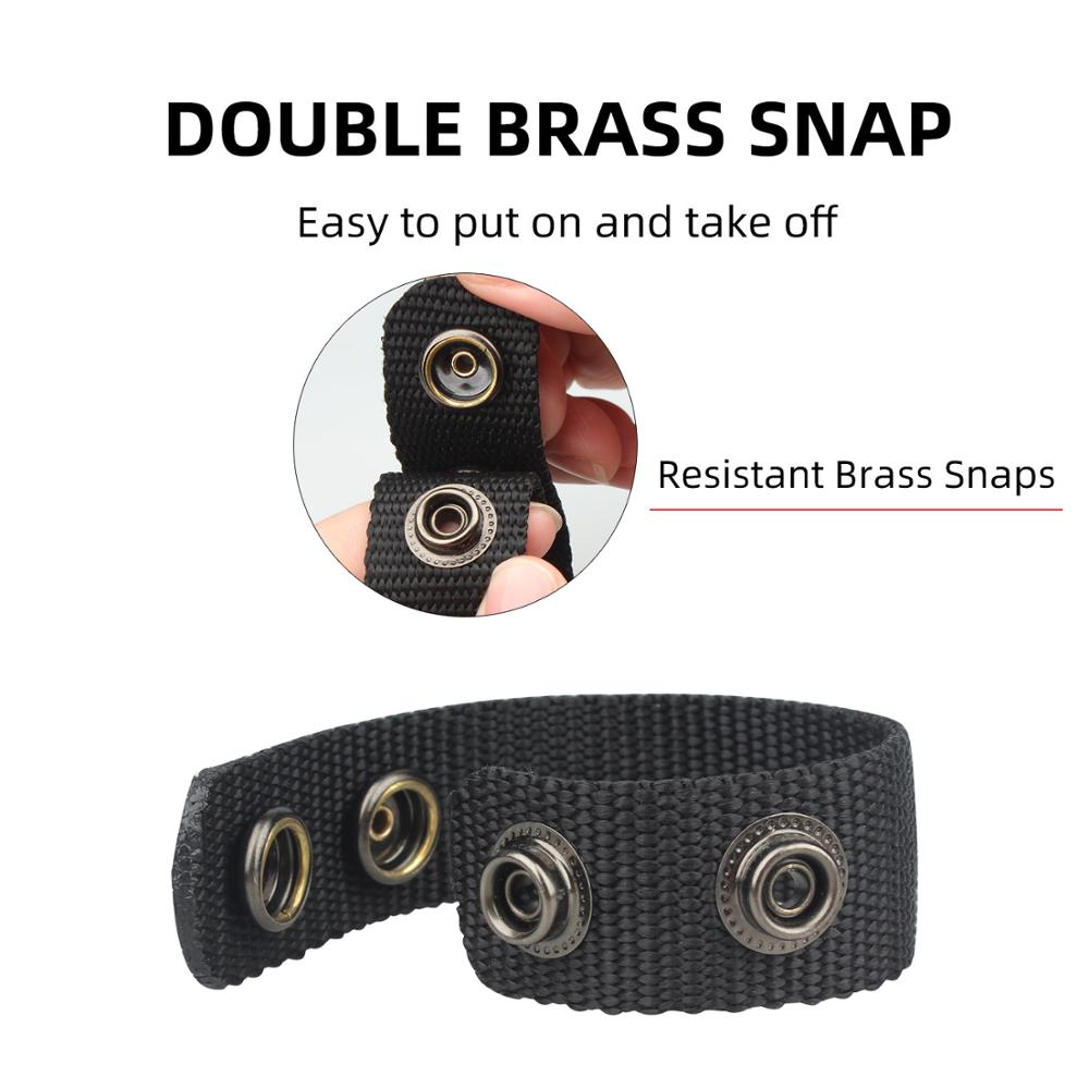 Duty Belt Keeper with Double Snaps for 2¼” Wide Belt Security Tactical Belt Police Military Equipment Accessories (Set of 4)