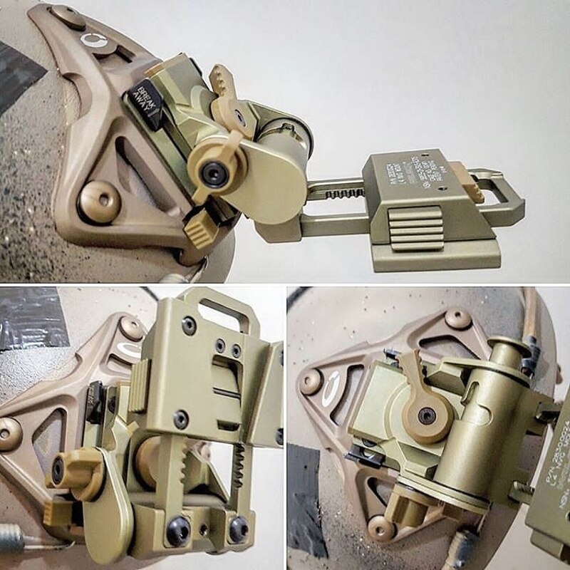 CQC Aluminum L4G24 Airsoft Tactical Helmet NVG Mount For Night Vision Goggle AN/PVS-7 14 15 18 21