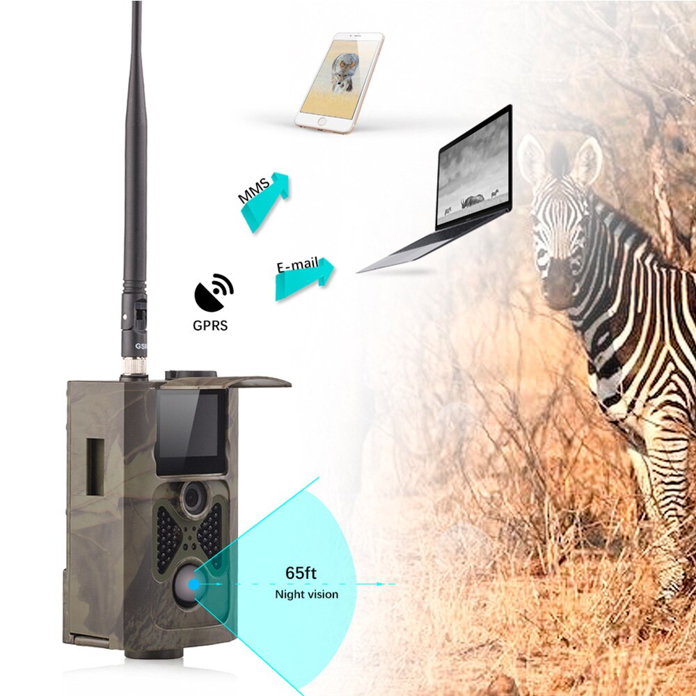 2G Cellular Hunting Cameras Surveillance Wireless Cameras SMS MMS SMTP Mobile Photo Traps Trail Cameras Tracking HC550M