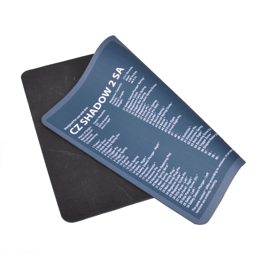 Punisher Gun Cleaning Mat for CZ Shadow 2 SA  Glock  Gunsmith Bench Block With Parts Diagram and Instructions Roll Pin Punch Set