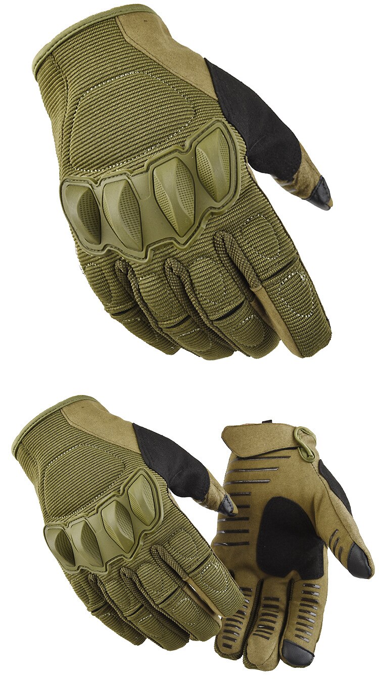 Motorcycle Anti-skid Camping Training Tactical Full Finger Gloves Men Military Paintball Shooting Airsoft Combat Cycling Glove