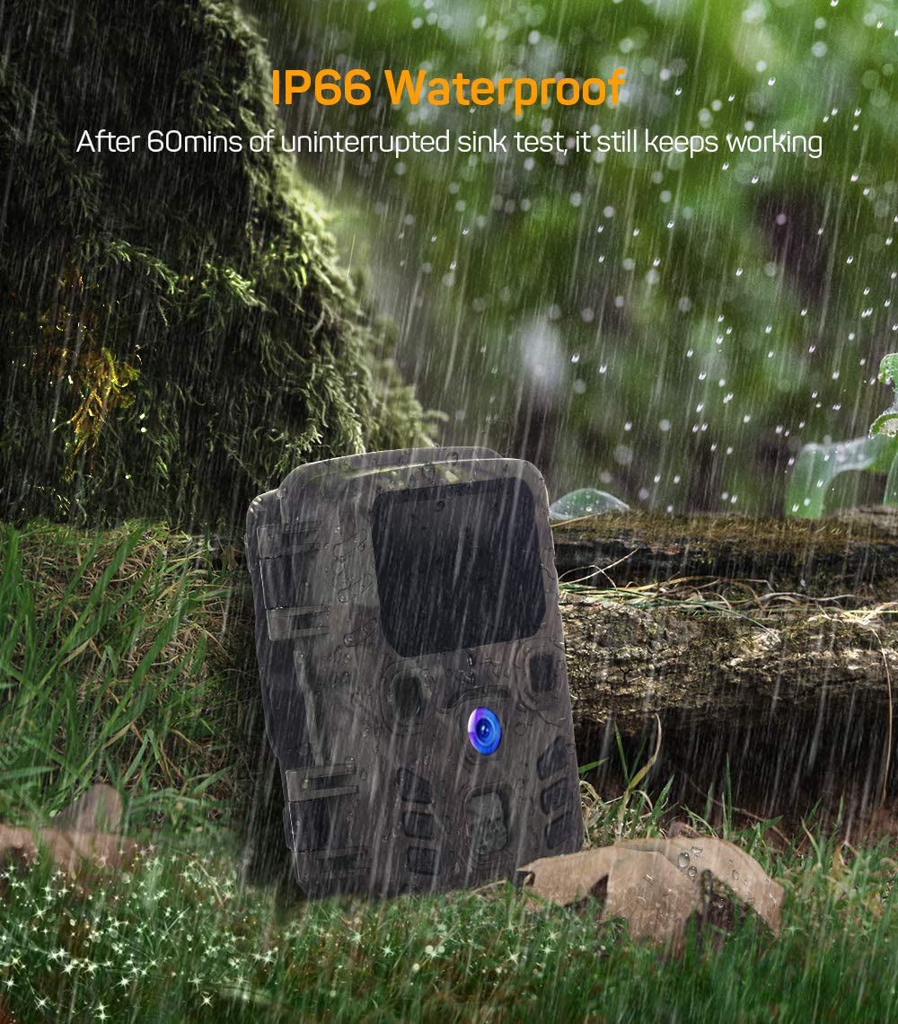 2PCS/1Lot  Wildlife Trail Camera 1080P 20MP Hunting Outdoor Cameras Scouting Surveillance Mini301 Night Vision Photo Traps Cam