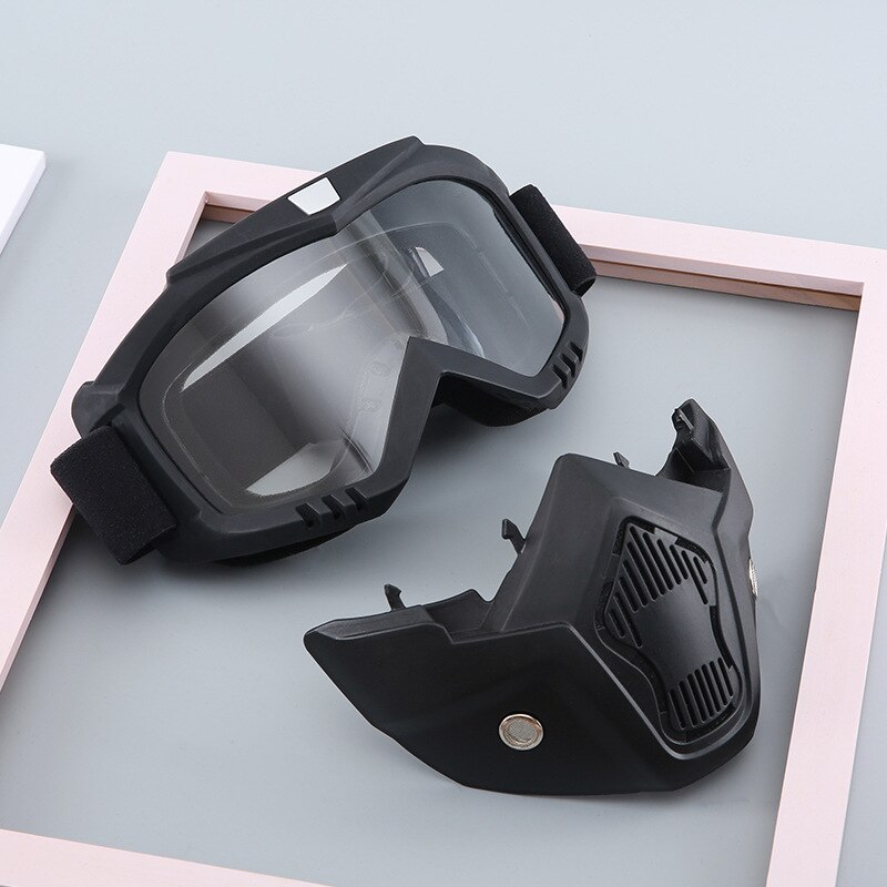 Retro Face Mask Windproof Glasses Off-Road Tactical CS Goggles Motorcycle Off-Road Goggles Riding Mask