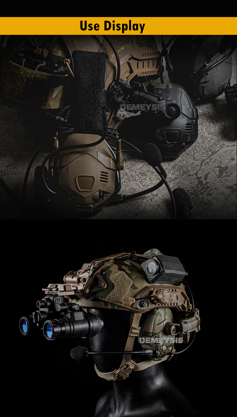 Tactical Bluetooth Headset Sound Pickup Noise Reduction Shooting Wargame Earmuff Airsoft Paintball Headphone Helmet Head Mounted