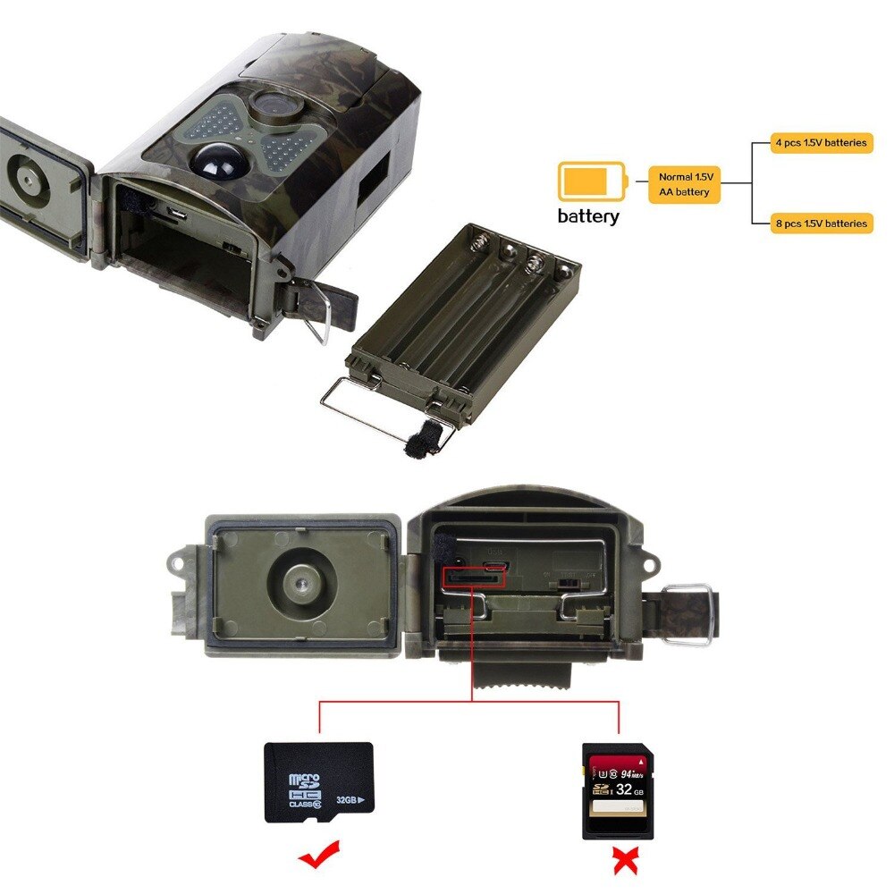 16MP 1080P Wildlife Trail Camera Photo-traps Hunting Wild Camera Wireless Surveillance  Wildcamera HC550A Laser Hunter Tracking