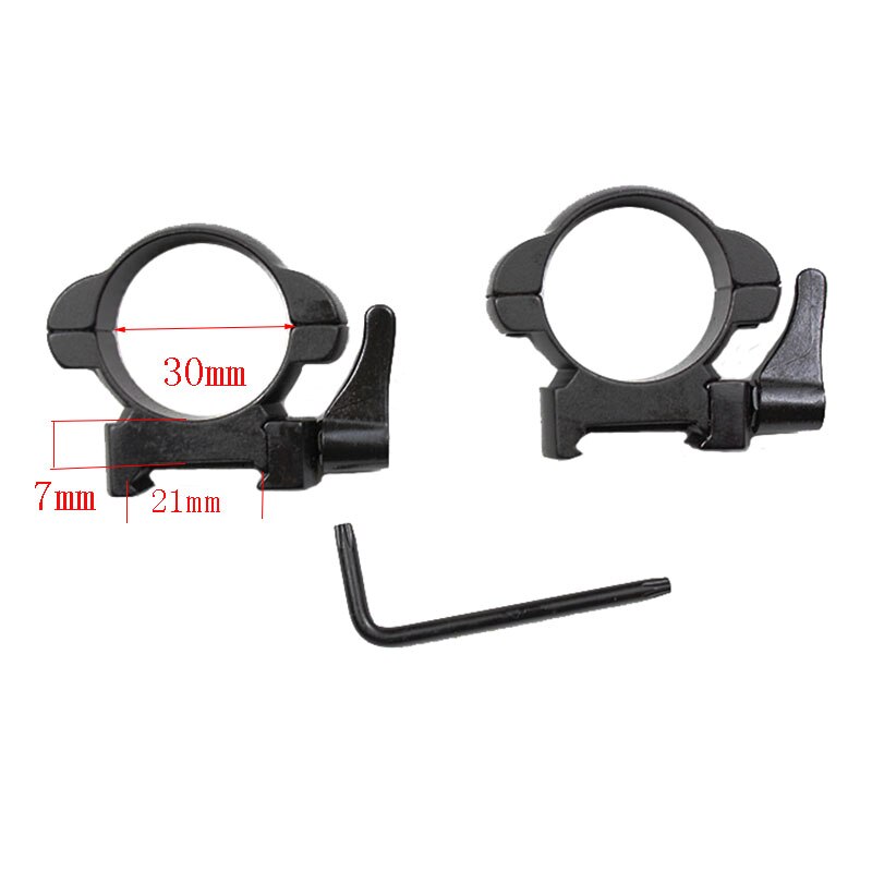 Move tactical Weaver Mount ring Quick Release Cantilever 21mm picatinny Rails High Medium Low style QD steel scope mount ring