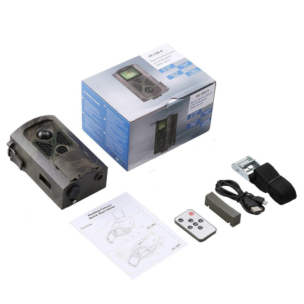 16MP 1080P Wildlife Trail Camera Photo-traps Hunting Wild Camera Wireless Surveillance  Wildcamera HC550A Laser Hunter Tracking