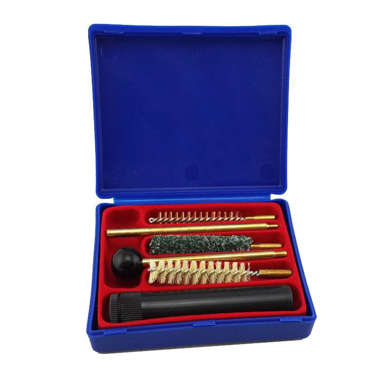 9mm/38/357 For Gun Cleaning Tool Kit W/Dauber Solvent Holder + Extension Brass Rod+Wool Brush+Brass Brush+Mop Brush