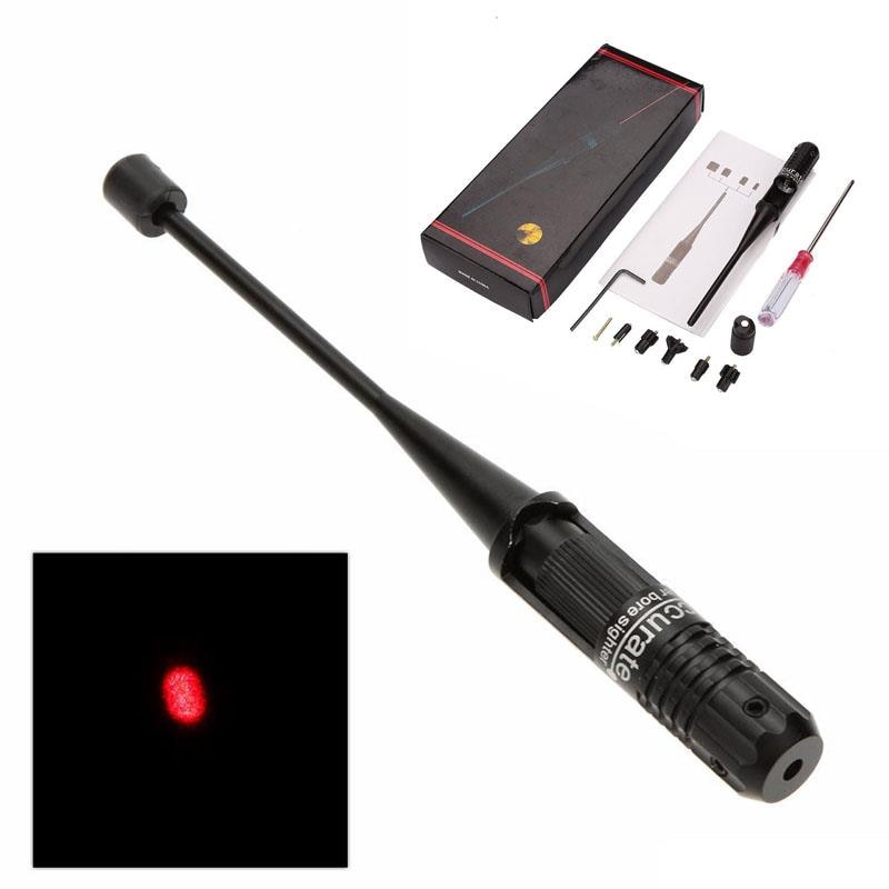Red Dot Laser Pointer Boresighter Bore Sighter Kit for Hunting .22 to.50 Caliber Rifles Tactical Hunting Laser Sight Accessories