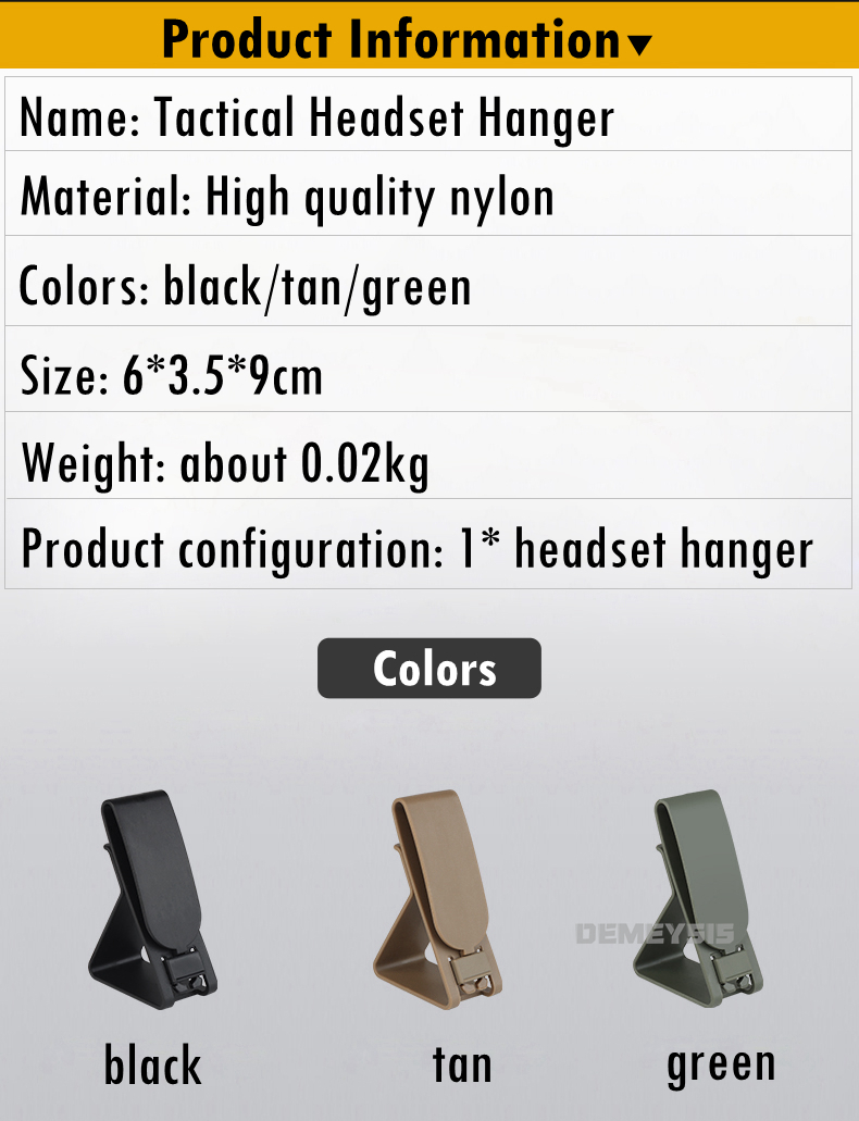 Army Shooting Headphone Bracket Hanger Outdoor Military Tactical Combat Headset Belt Hanger Portable Mobile Phone Holder
