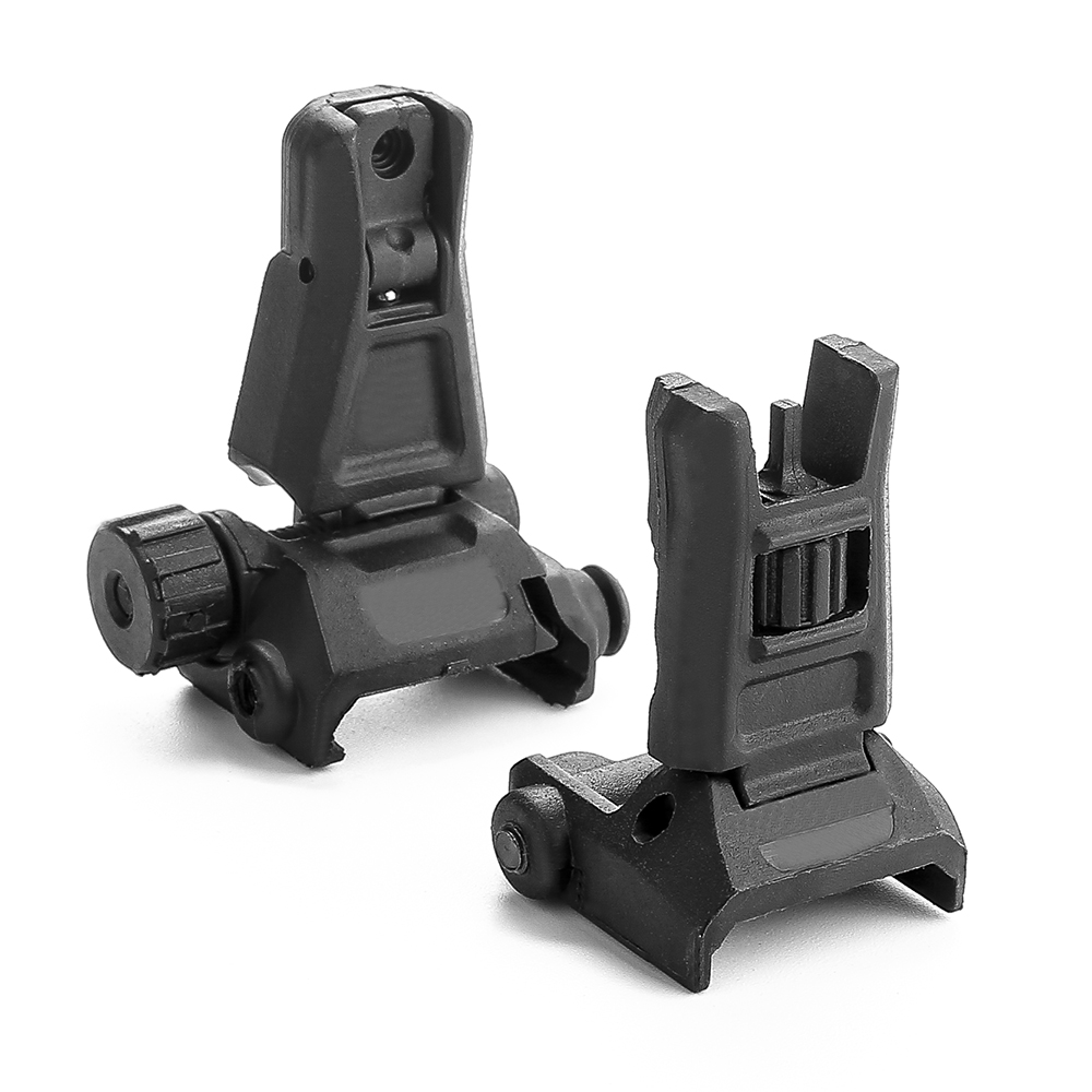 Nylon Polymer Tactical Gen3 Pro Front Rear Backup For AR15 Front Rear Sight flip up Rapid Transition Backup Sight for