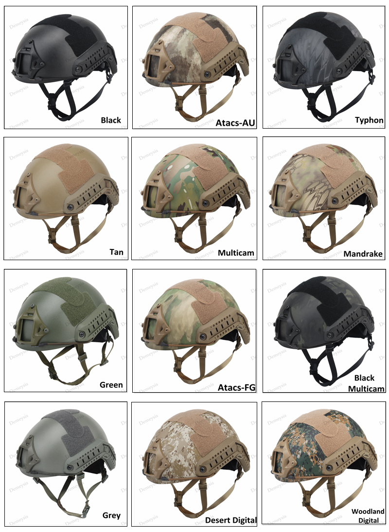 Tactical Helmet FAST MH Type Airsoft Paintball Head Protective Gear Outdoor Sport Cs Game Army Combat Camouflage Helmets